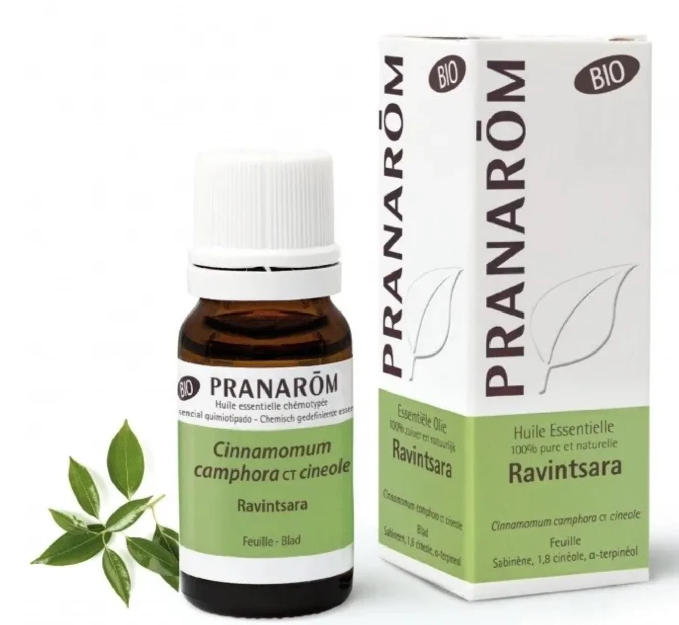 Pranarom Óleo Essencial Ravintsara, Canfora e Cineol 10ml