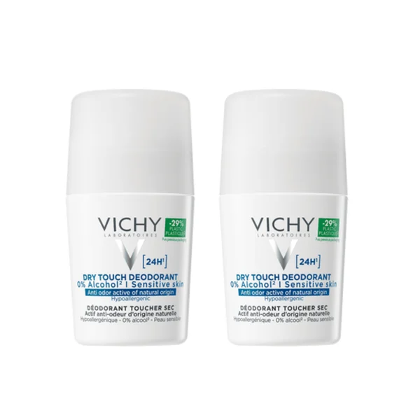 Vichy Desodorizante 24H Toque Seco Roll-On 50ml Pack Duplo