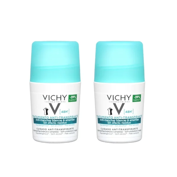 Vichy Antitranspirante Antimanchas Roll-On 48H 50ml Pack Duplo