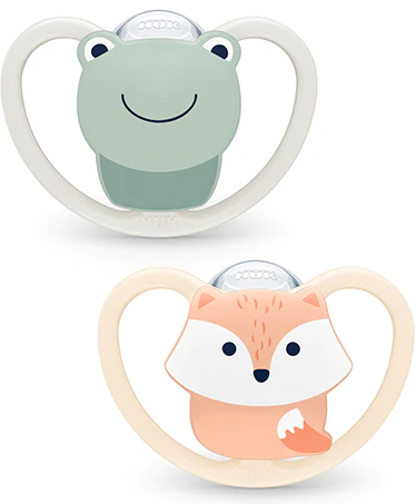 Nuk Space Silicone Pacifiers 6-18M 2un
