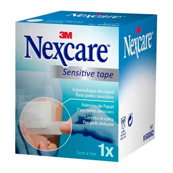 Nexcare Adesivo Papel Branco 5cmx5m 1un