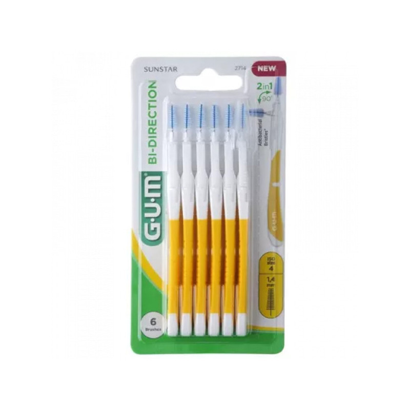 Gum Bi Direction Escovilhao 2em1 1,4mm 6un