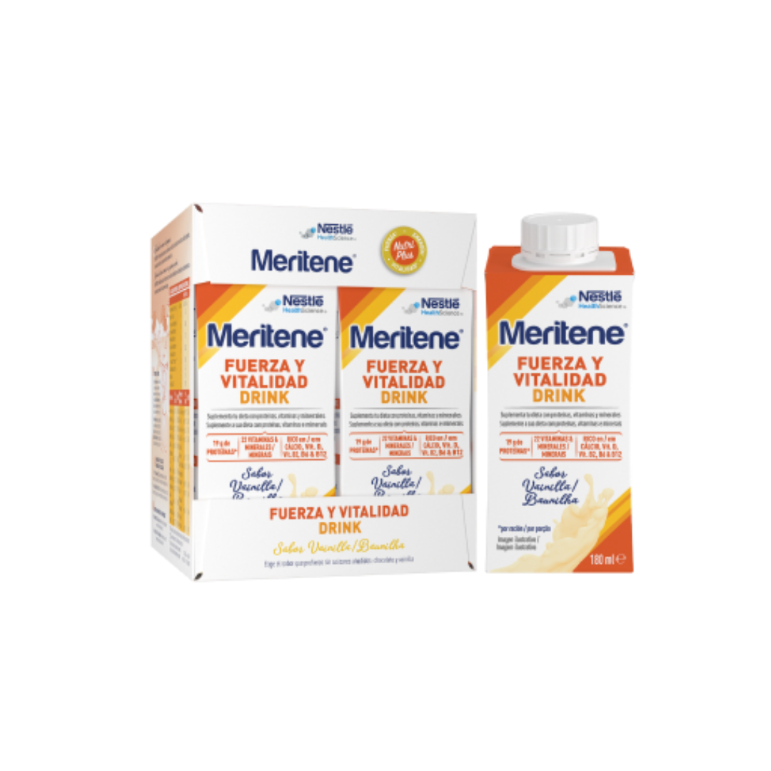 Meritene Força & Vitalidade Drink Baunilha 4x180ml