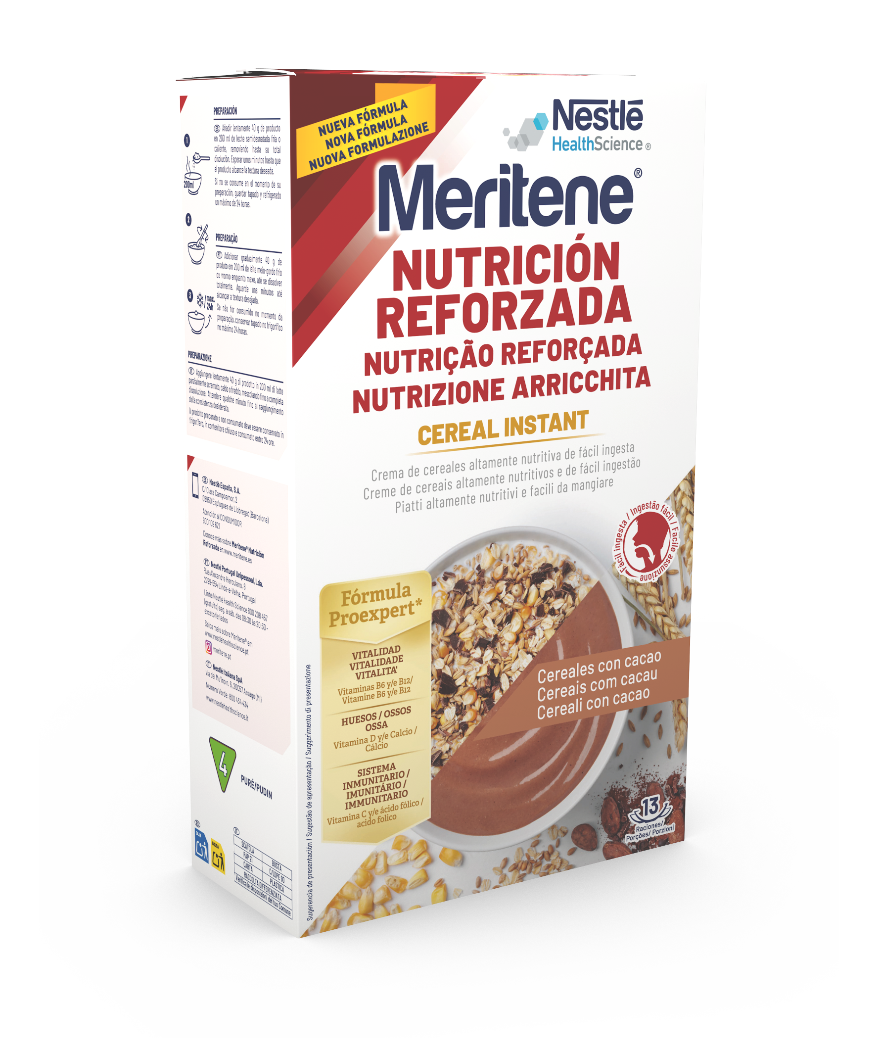 Meritene Cereal Instant Cacau 520g