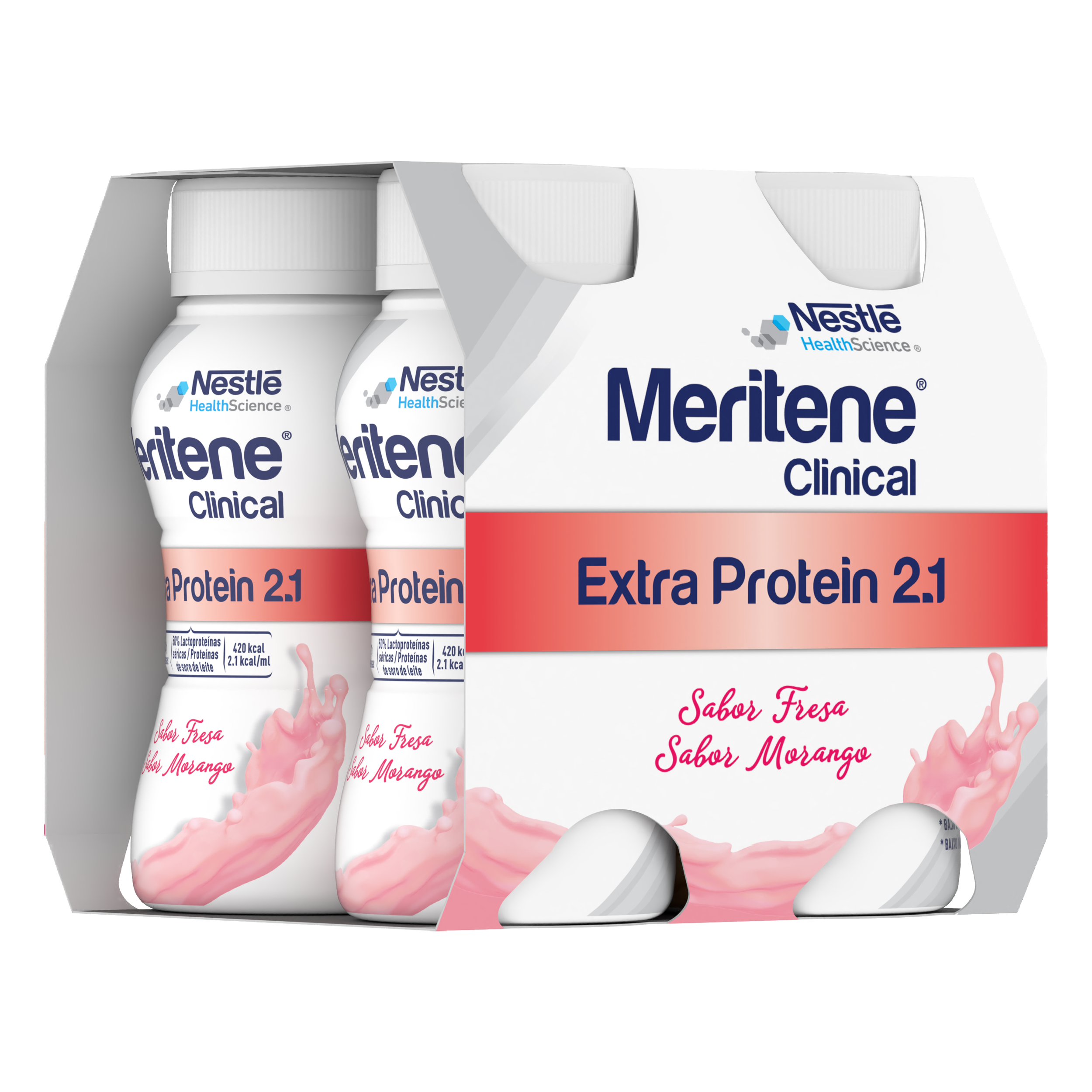 Meritene Clinical Extra Protein Morango 4x200ml