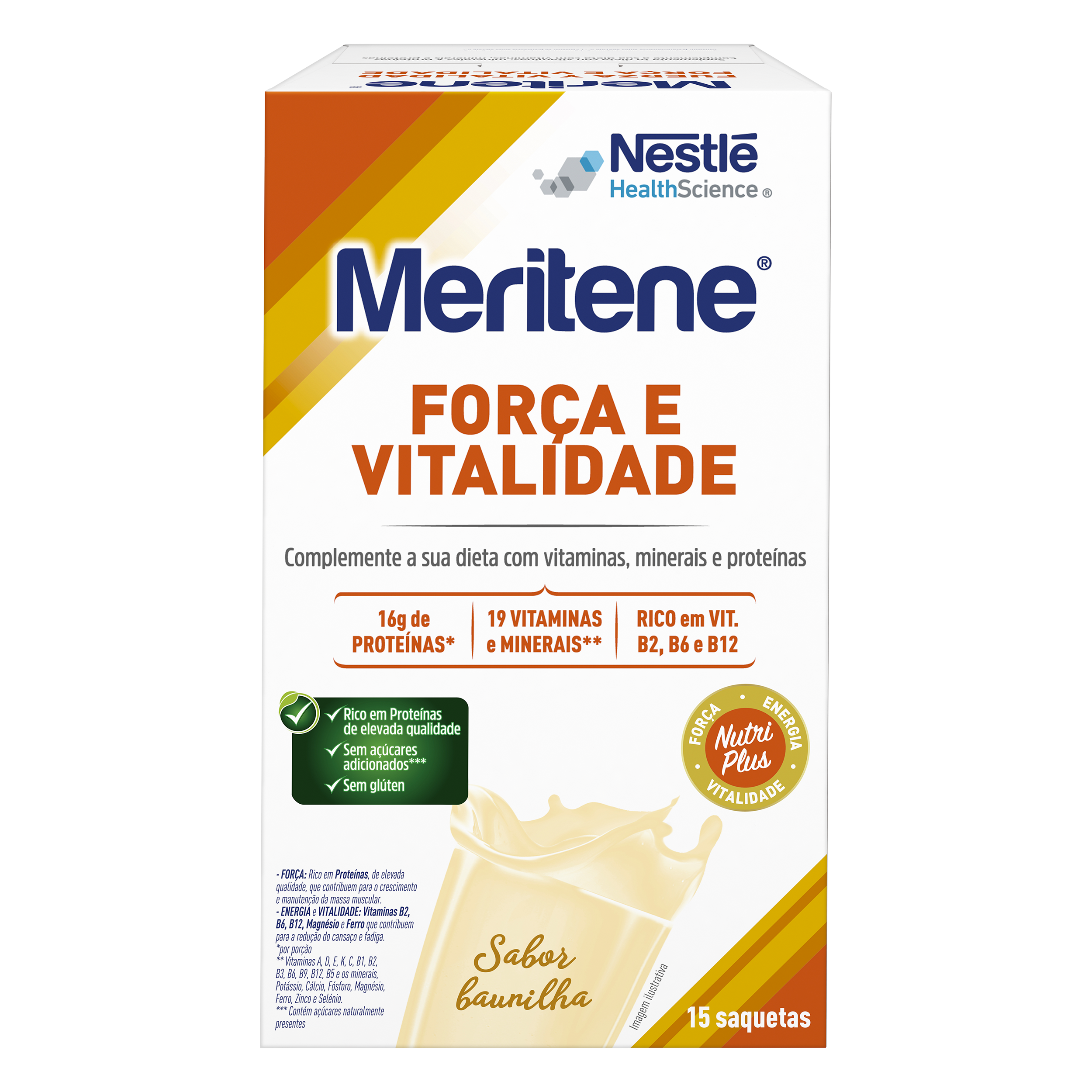 Meritene Forca & Vitalidade Baunilha 15x30g