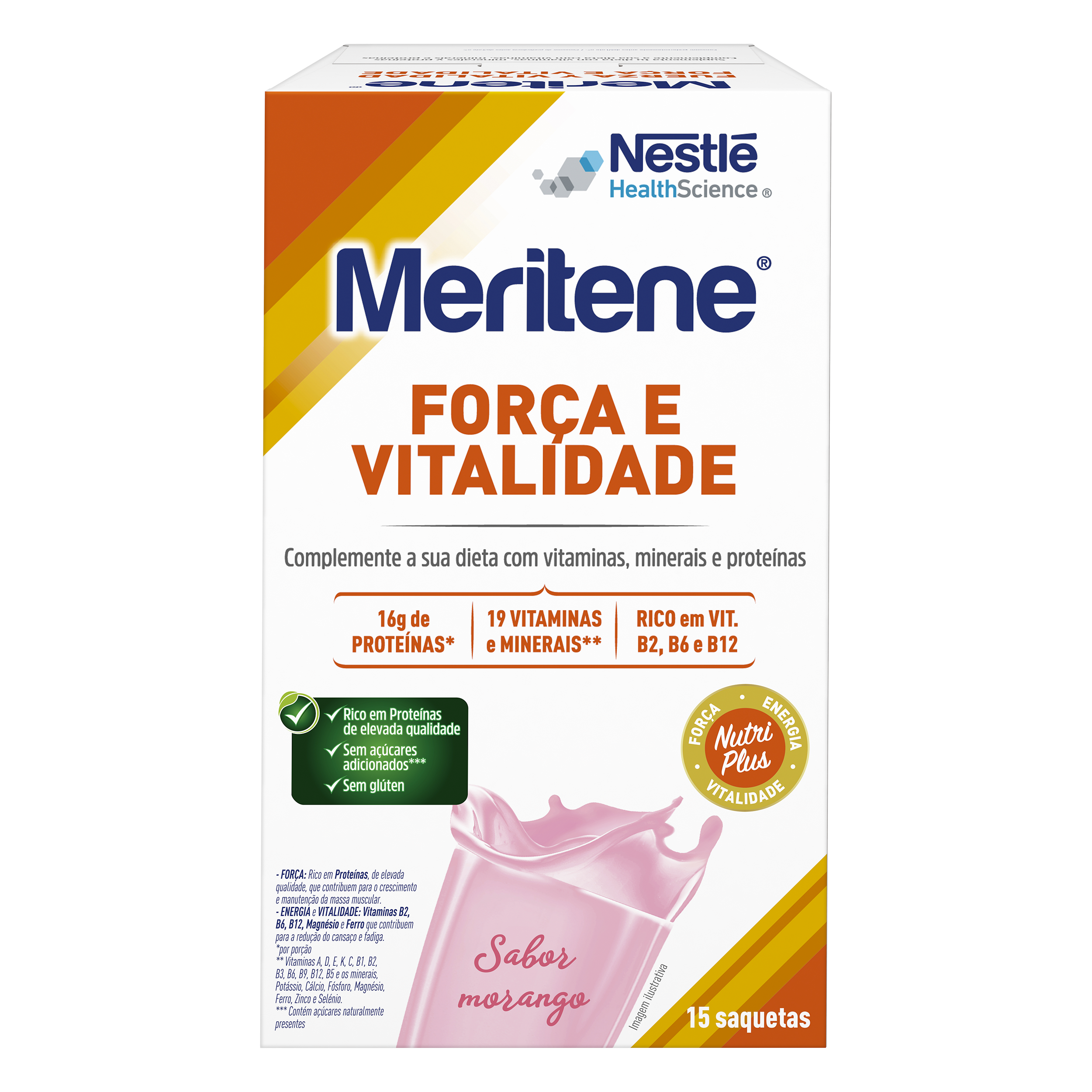 Meritene Forca & Vitalidade Morango 15x30g