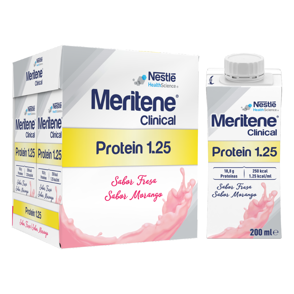 Meritene Clinical Protein 1.25 Morango 4x200ml