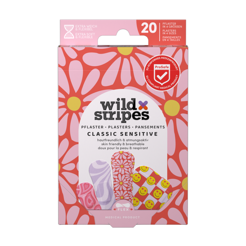 Wild Stripes Classic Sensitive Compresas 20ud