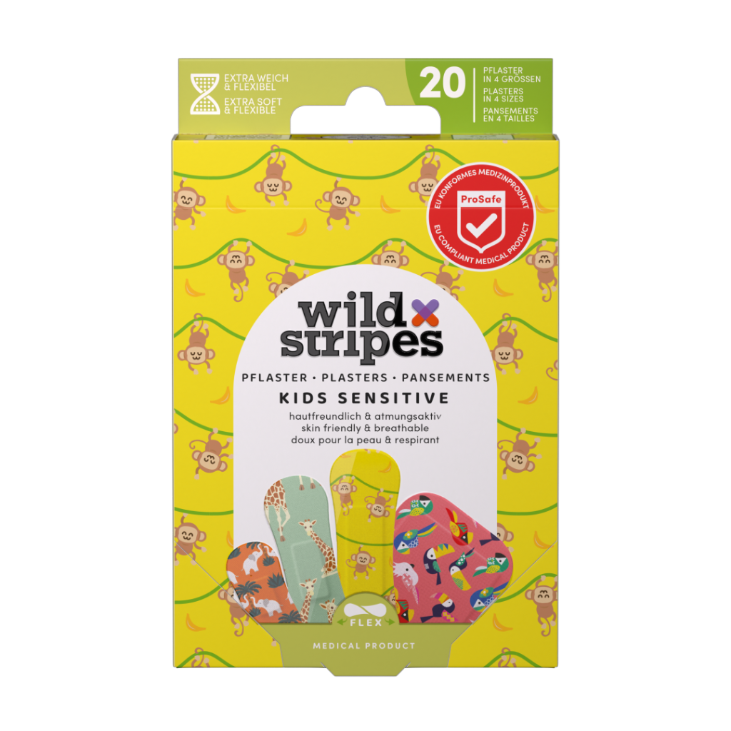 Wild Stripes Kids Jungles Pansements Rapides 20pcs