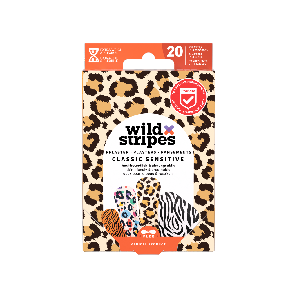 Wild Stripes Classic Sensitive Animal 20 unidades