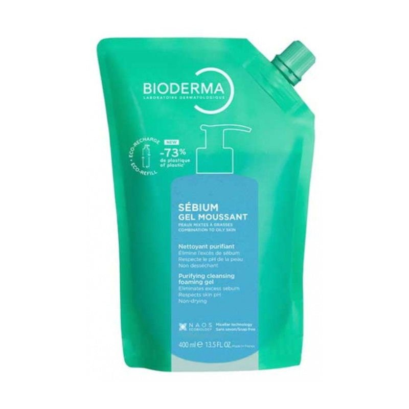 Bioderma Sebium Gel Moussant Eco Refill 400ml