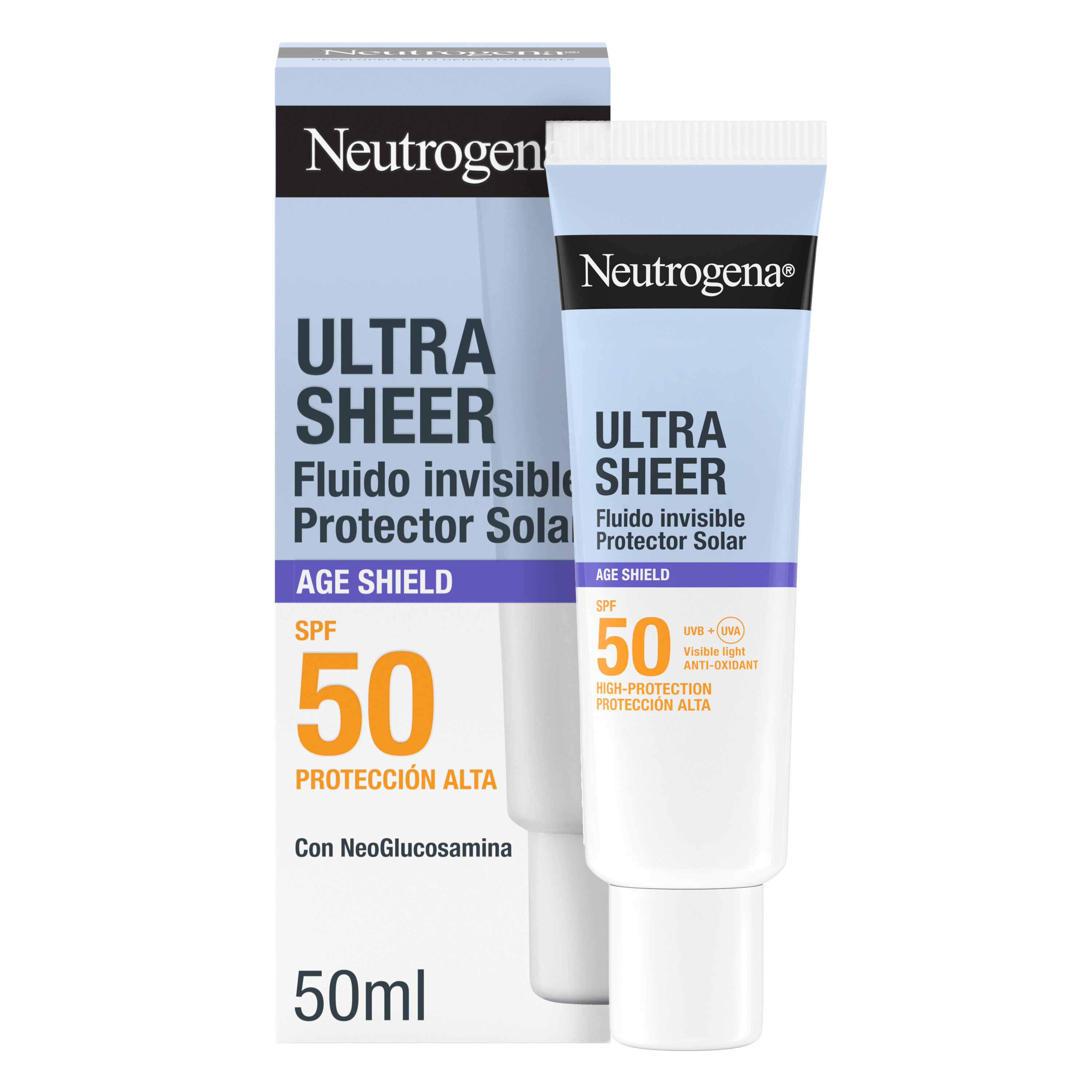 Neutrogena Ultra Sheer Fluido Invisível Age Shield SPF50 50ml