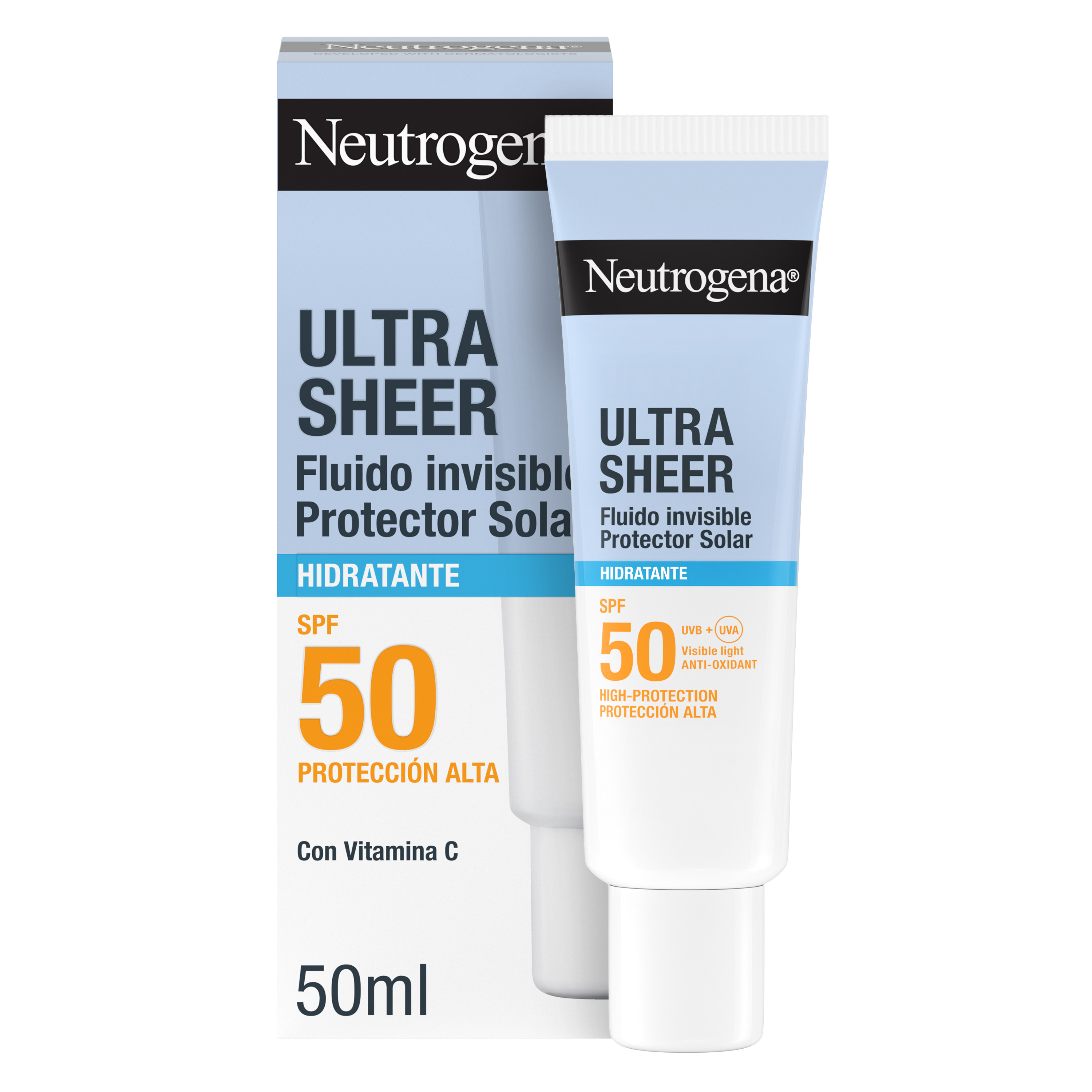 Neutrogena Ultra Sheer Fluido Invisível Hidratante SPF50 50ml