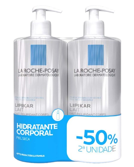 La Roche Posay Lipikar Leite Hidratante 750ml Pack 2un