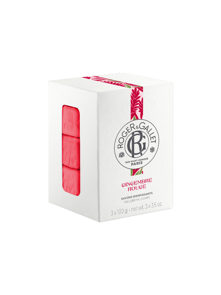 Roger & Gallet Gingembre Rouge Sabonete 100g 3un