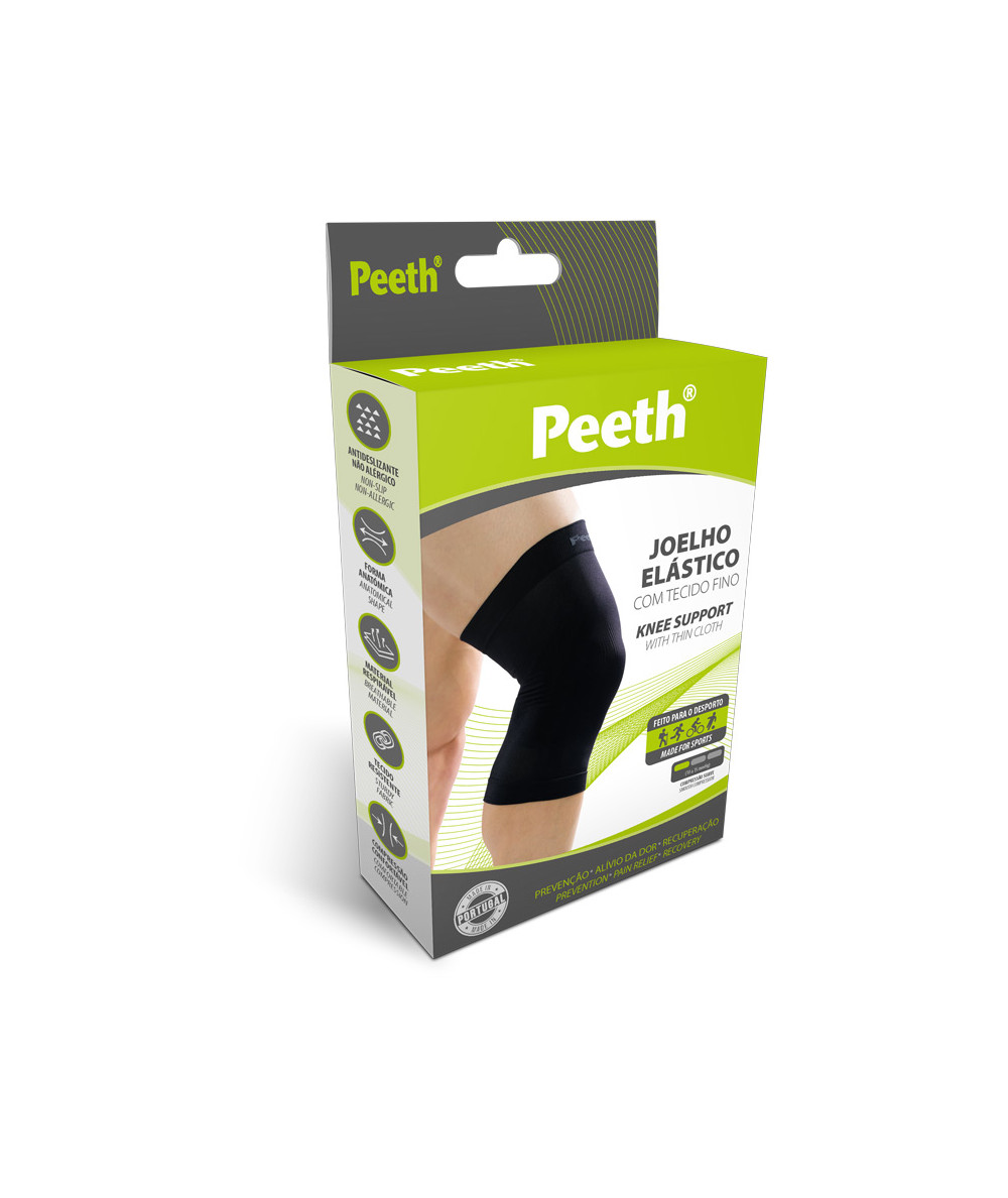 Peeth Joelho Elástico Tecido Fino Preto Tam1 -351/1