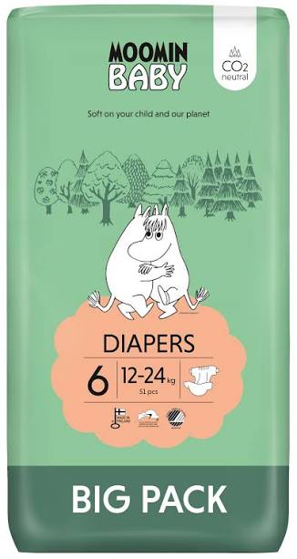 Moomin Baby Big Pack Fraldas Tam 6 - 51un