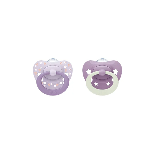 Nuk First Choice Classic Chupeta Silicone Roxo 6-18M 2un