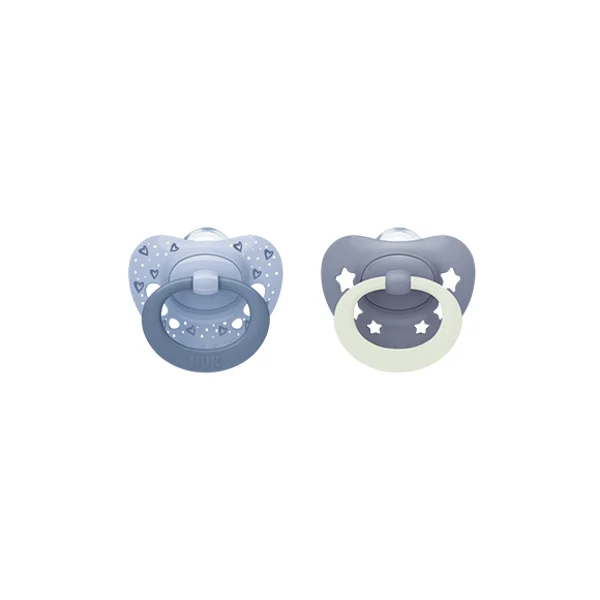 Nuk First Choice Classic Chupeta Silicone Azul 6-18M 2un