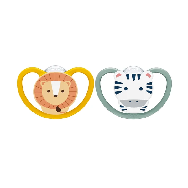 Nuk Perfect Match Air Chupeta Silicone Zebra/Leao 6-18M 2un