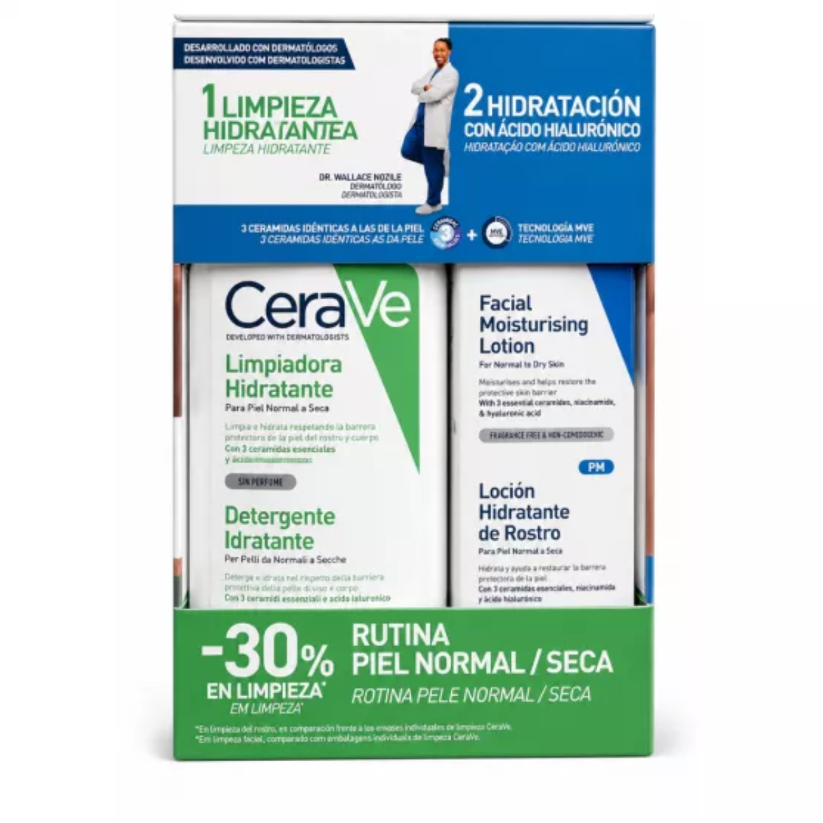 Cerave Pack Creme de Limpeza 236 ml + Loção Facial Hidratante 52ml