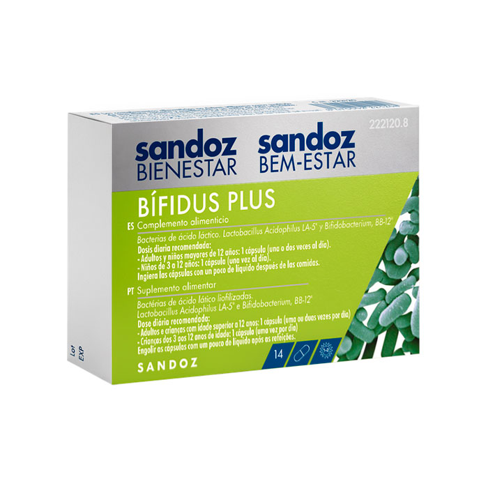 Bífidus Plus Sandoz Bem-Estar 14caps