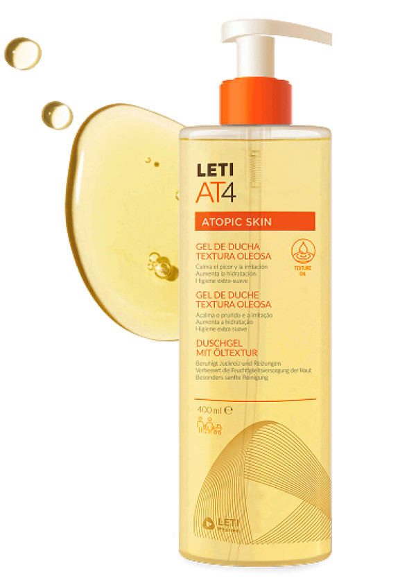 Leti AT4 Gel Duche Oleoso 400ml