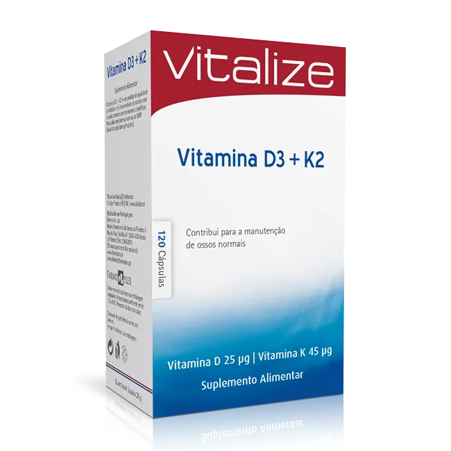 Vitalize Vitamina D3 + K2 120caps