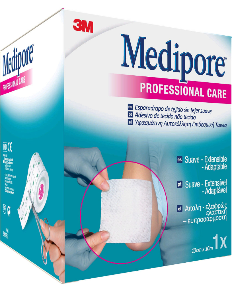 3M Medipore Adesivo Suave TNT 10mx10cm