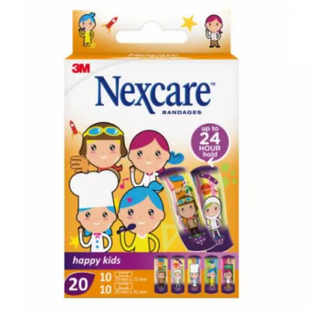 3M Nexcare Happy Kids Profissões Pensos Sortidos 20un