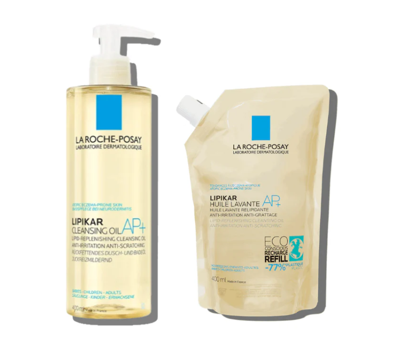 La Roche-Posay Lipikar Óleo Lavante AP+ 400 ml + Recarga 400 ml