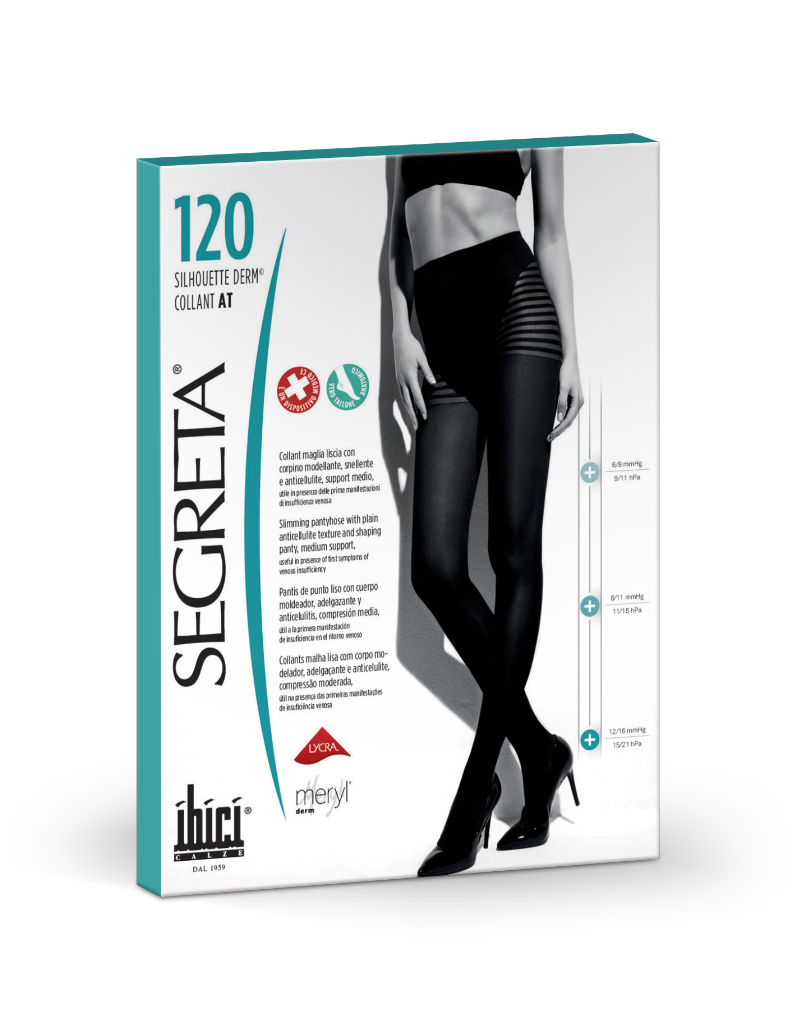 Ibici Segreta Collants  Silhouette Derm 120 Chamois 36 T2