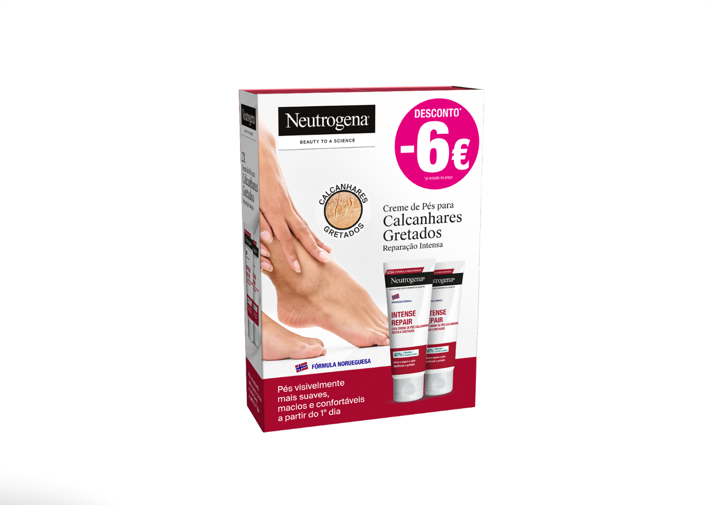 Neutrogena Reparação Intensa Creme de Pés/Calcanhares 50ml Pack Duplo