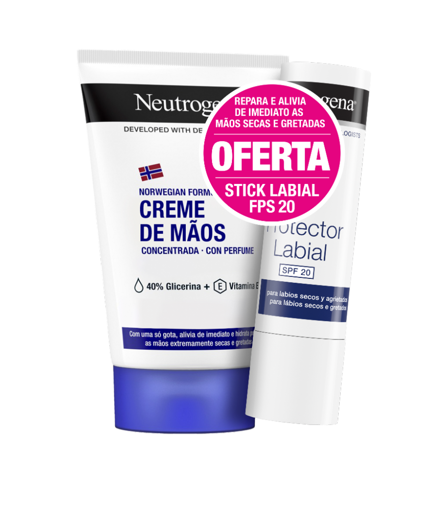 Neutrogena Creme Mãos 50ml + Oferta Stick Labial