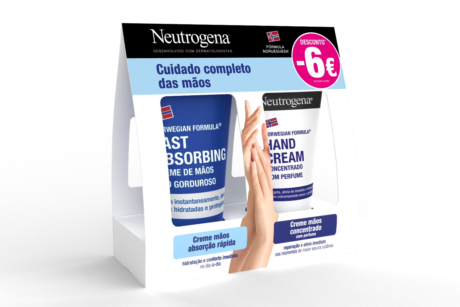 Neutrogena Creme Mãos Textura Ligeira + Creme Mãos Concentrado 50ml Pack