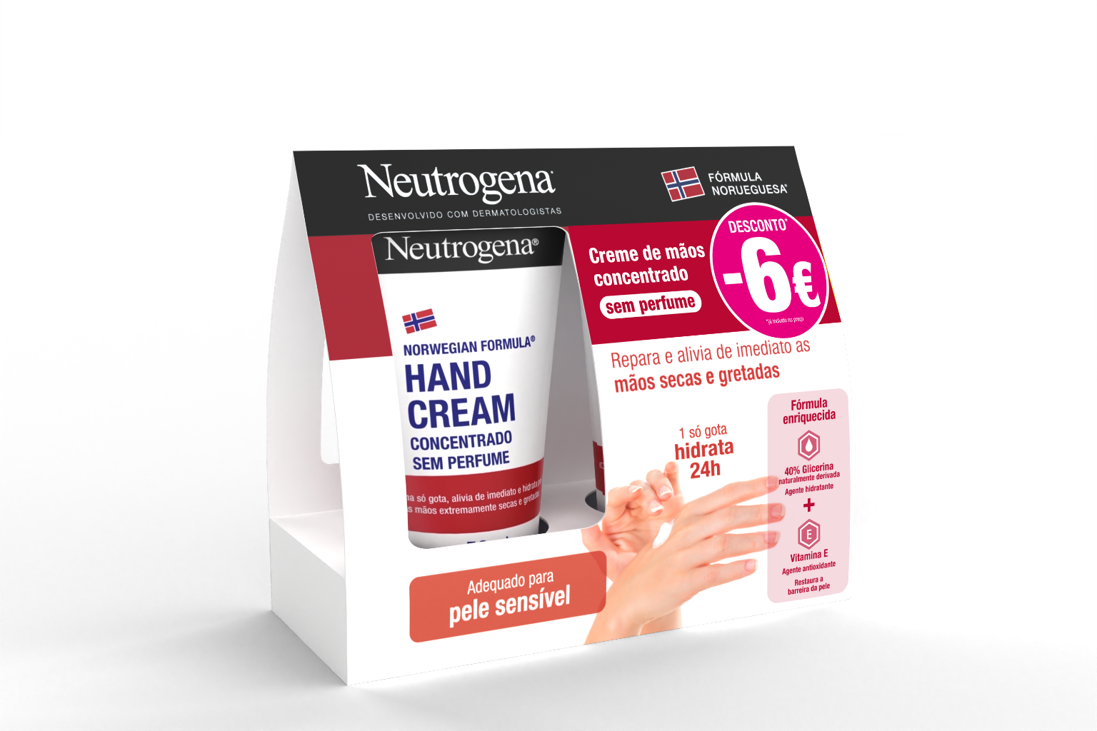 Neutrogena Creme Mãos Secas Sensíveis S/ Perfume Pack Duplo