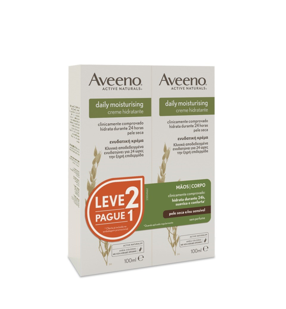 Aveeno Daily Moisturising Cream 100ml Pack Duplo