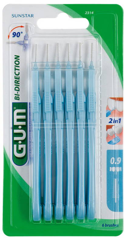 Gum Trav-Ler Escovilhão 2314 Bidirecional Microfino Pro (x6 unidades)