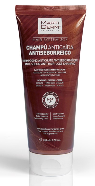 Martiderm Champô Hair System Anti-Queda Seborreia - 200ml