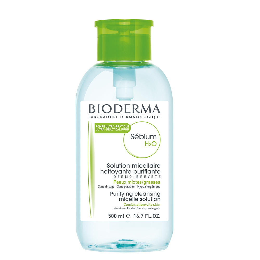 Bioderma Sebium H2O 500ml Pompa Rovesciata