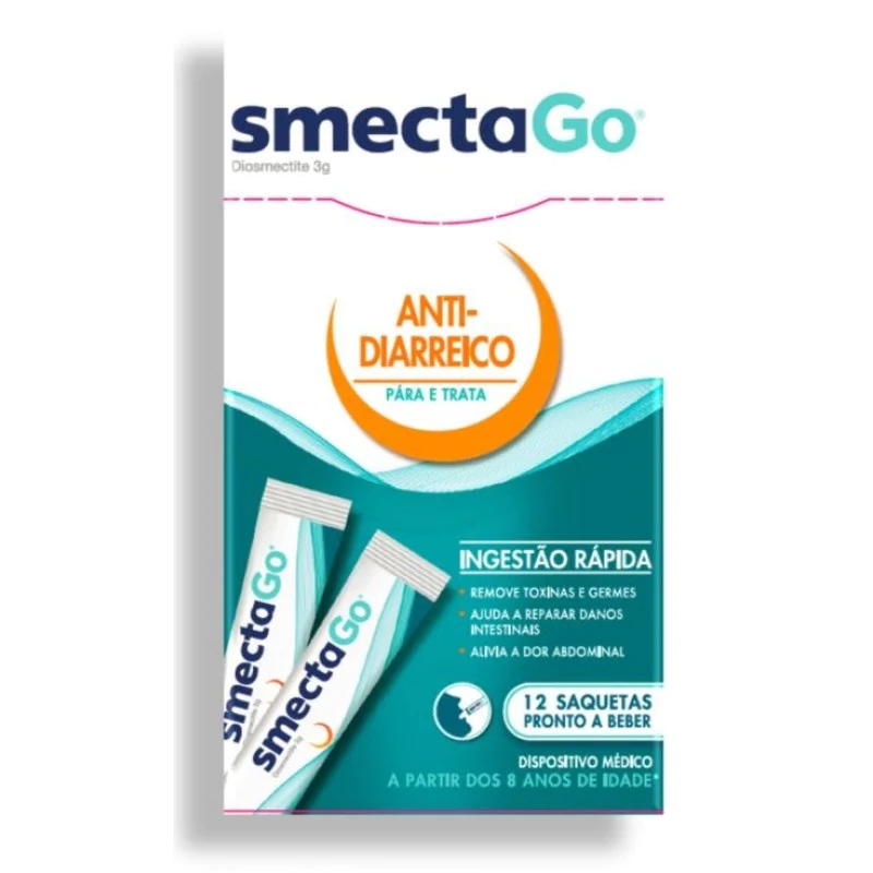 Smectago Suspensao Oral 3g/saqueta 12un