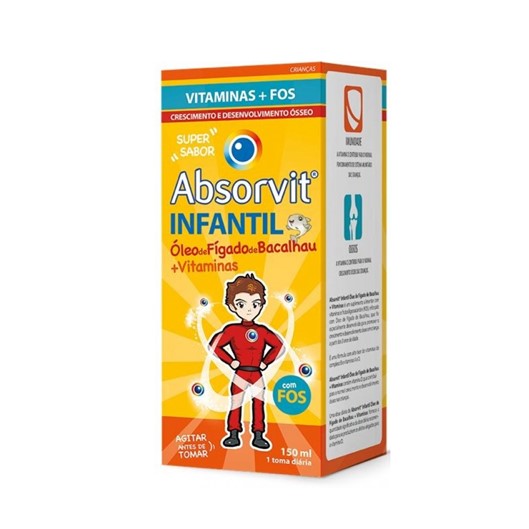 Absorvit Infantil Oleo Figado Bacalhau + Vit 150ml