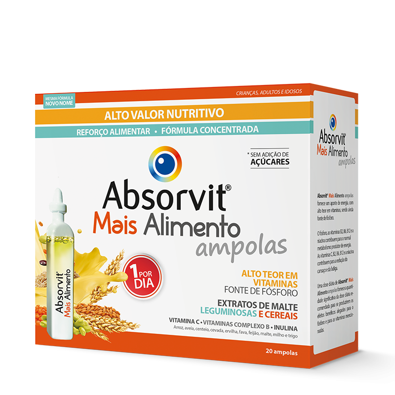 Absorvit Mais Alimento Ampolas 15ml 20un