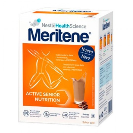 Meritene Forca Vitalidade Cafe Descafei 450g 15saq