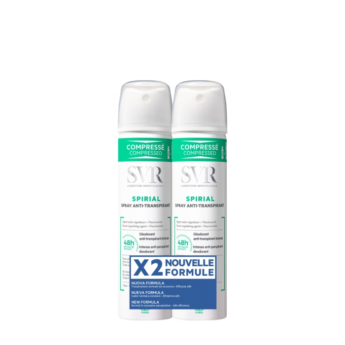 SVR Spirial Spray Desodorizante Antitranspirante Forte - 75ml (DUO) Preço Especial
