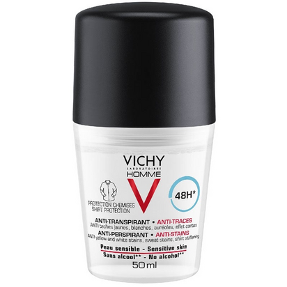 Vichy Homme Deo Roll On Manchas 50ml
