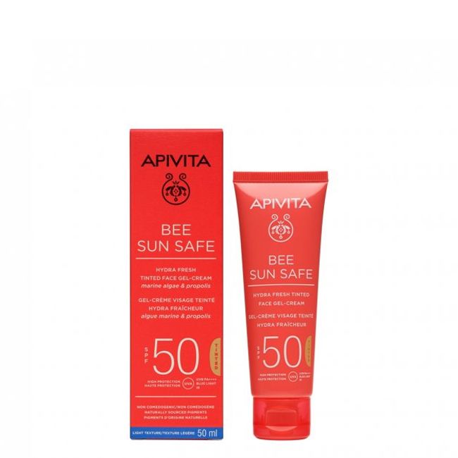 Apivita Protetor Solar Gel-Creme com Cor SPF50 - 50ml
