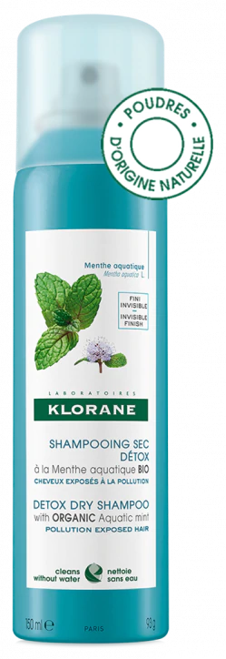 Klorane Trockenshampoo Detox Wasserminze 150ml