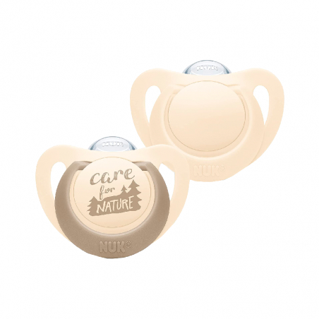 Nuk For Nature Silicone Pacifier 18-36M Beige 2un